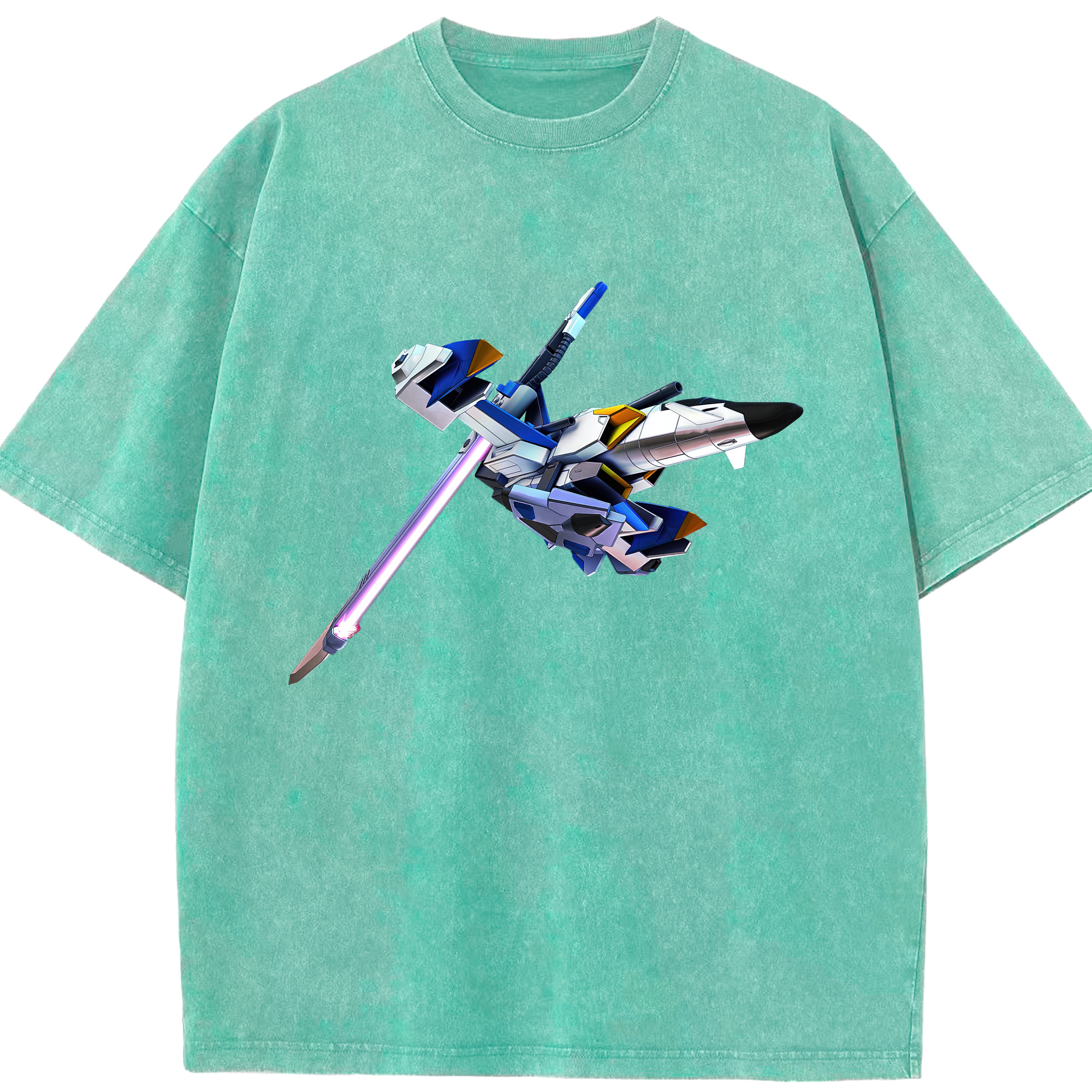 （画像用） 機動戦士ガンダム Mobile Suit Gundam 綿100% ヴィンテージ風 半袖Tシャツ（フロントプリント）